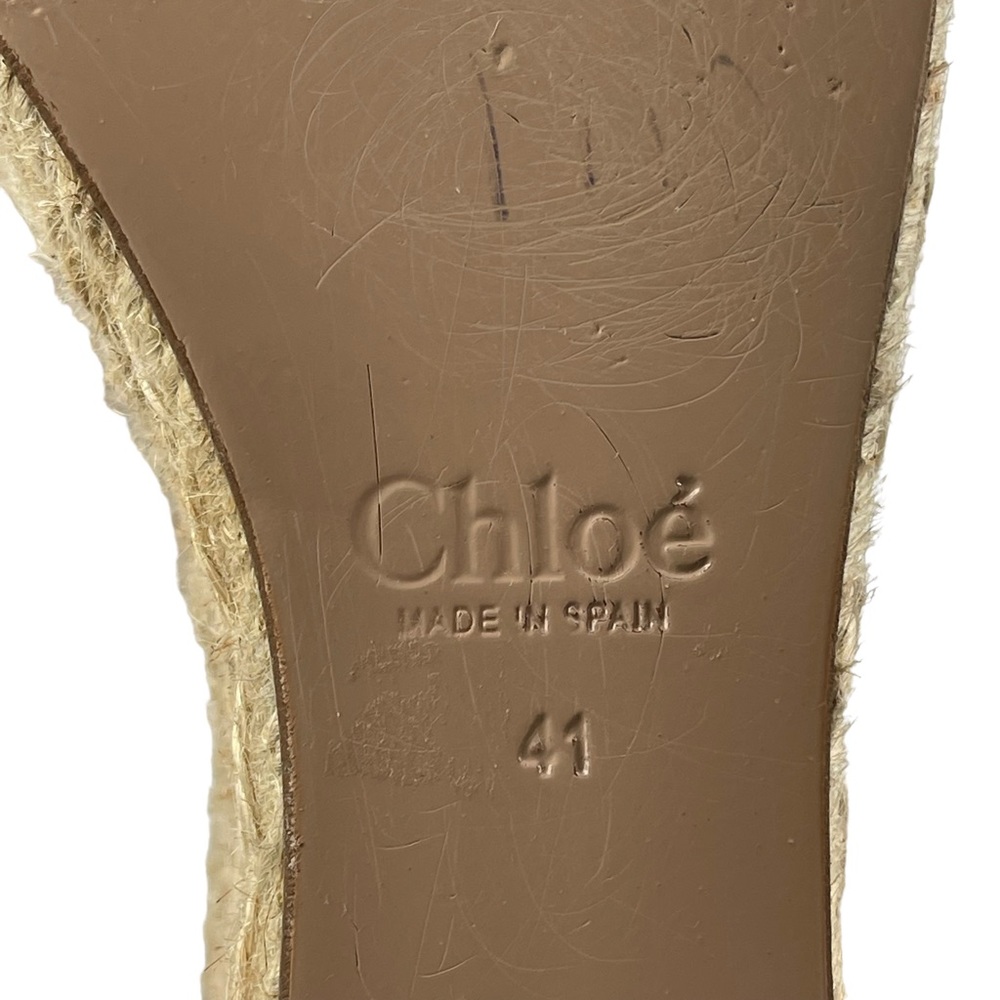 Chloe Lauren Scalloped Suede Platform Wedge Espadrilles Size 41 (US 9.5) - Picture 11 of 11